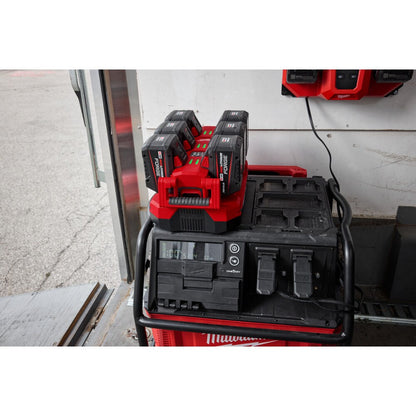 Milwaukee 48-59-1817 Tool 18-Volt M18 Lithium-Ion Battery Six Bay Daisy Chain Rapid Charger