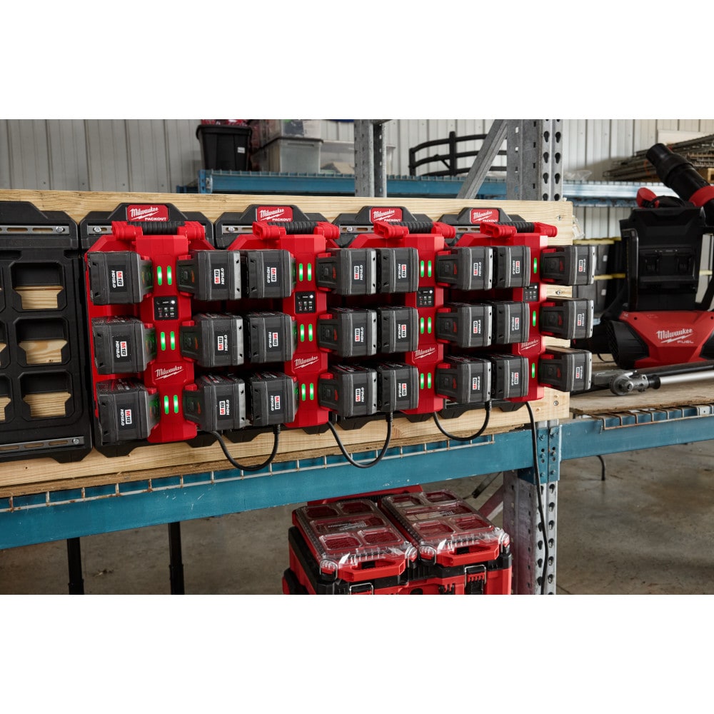 Milwaukee 48-59-1817 Tool 18-Volt M18 Lithium-Ion Battery Six Bay Daisy Chain Rapid Charger