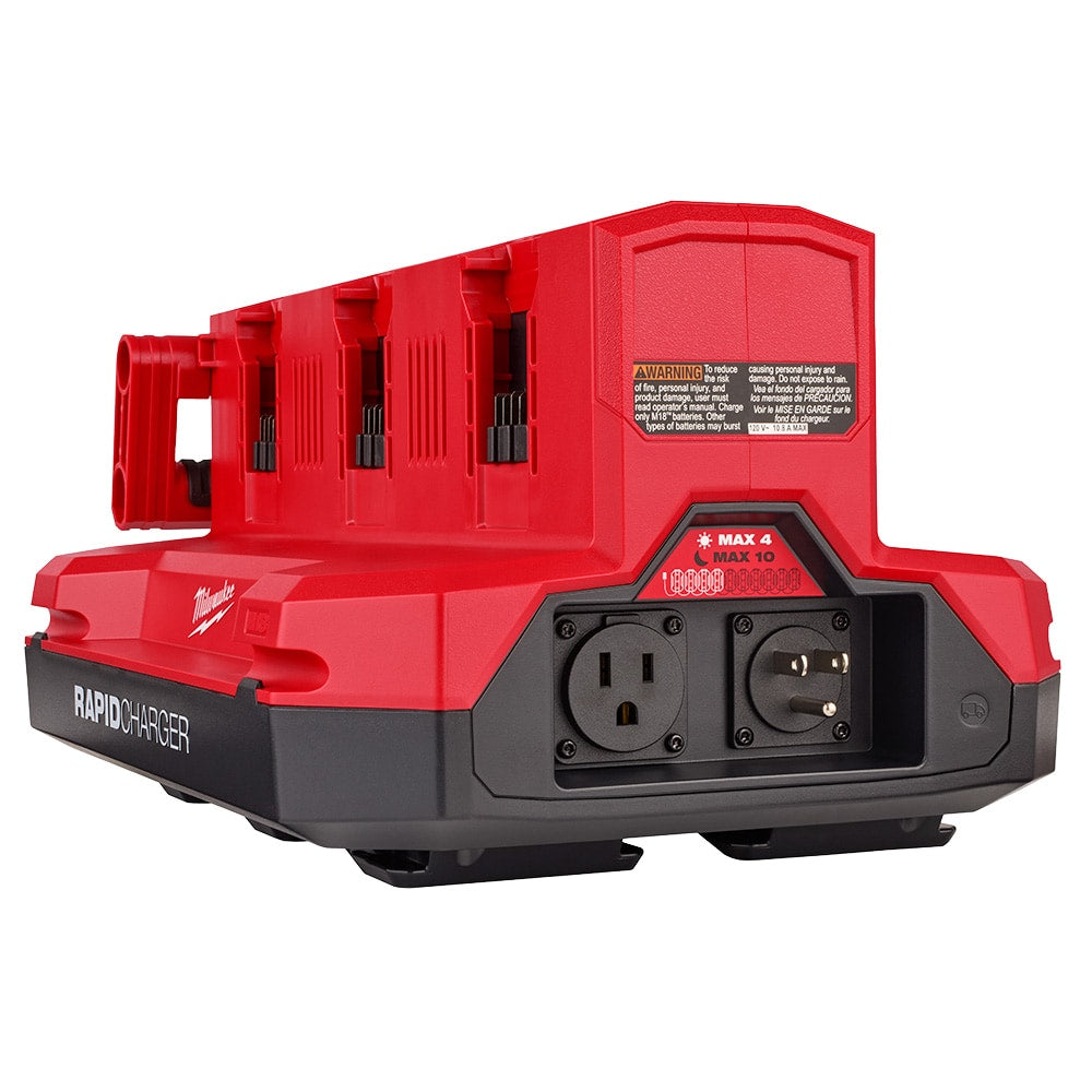 Milwaukee 48-59-1817 Tool 18-Volt M18 Lithium-Ion Battery Six Bay Daisy Chain Rapid Charger