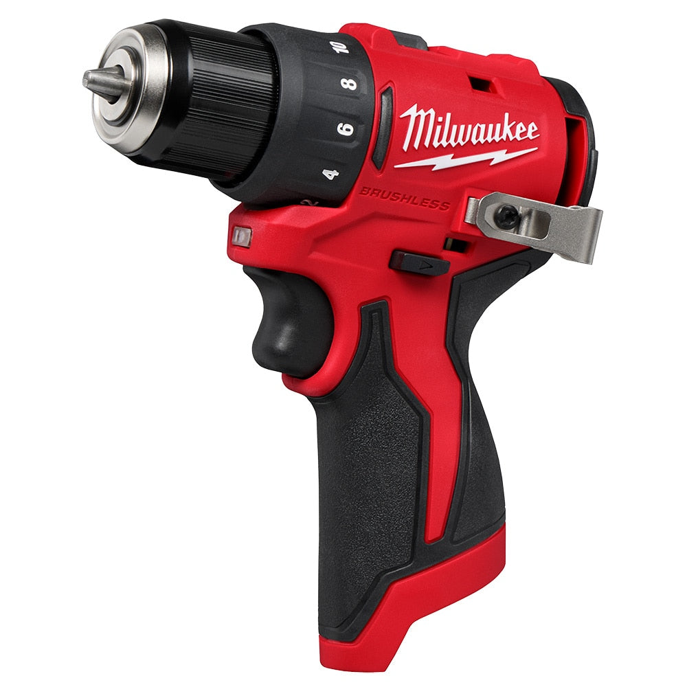 Milwaukee 3401-20 Tool 12V M12 Lithium-Ion Brushless Cordless Subcompact Drill Driver (Tool-Only)