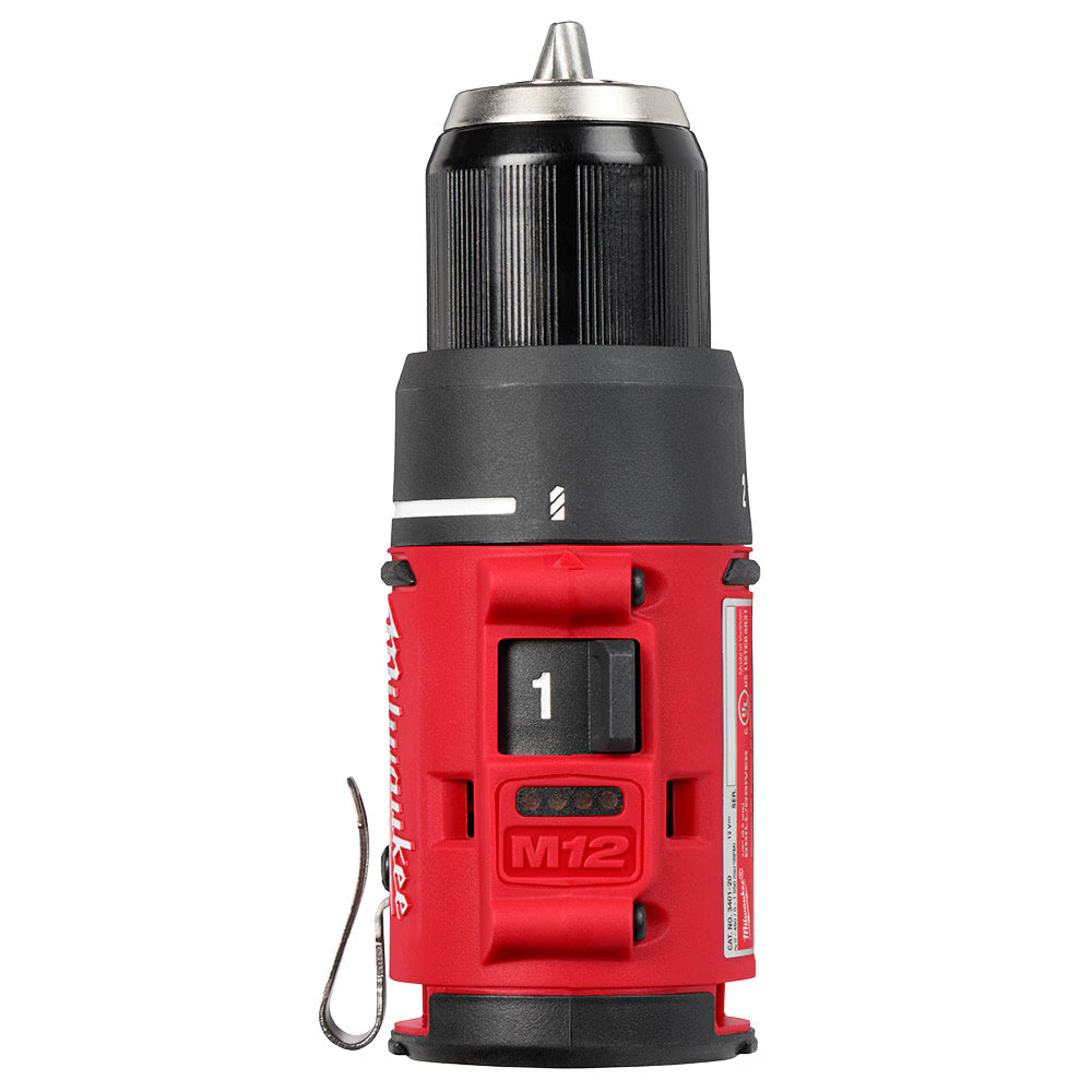 Milwaukee 3401-20 Tool 12V M12 Lithium-Ion Brushless Cordless Subcompact Drill Driver (Tool-Only)