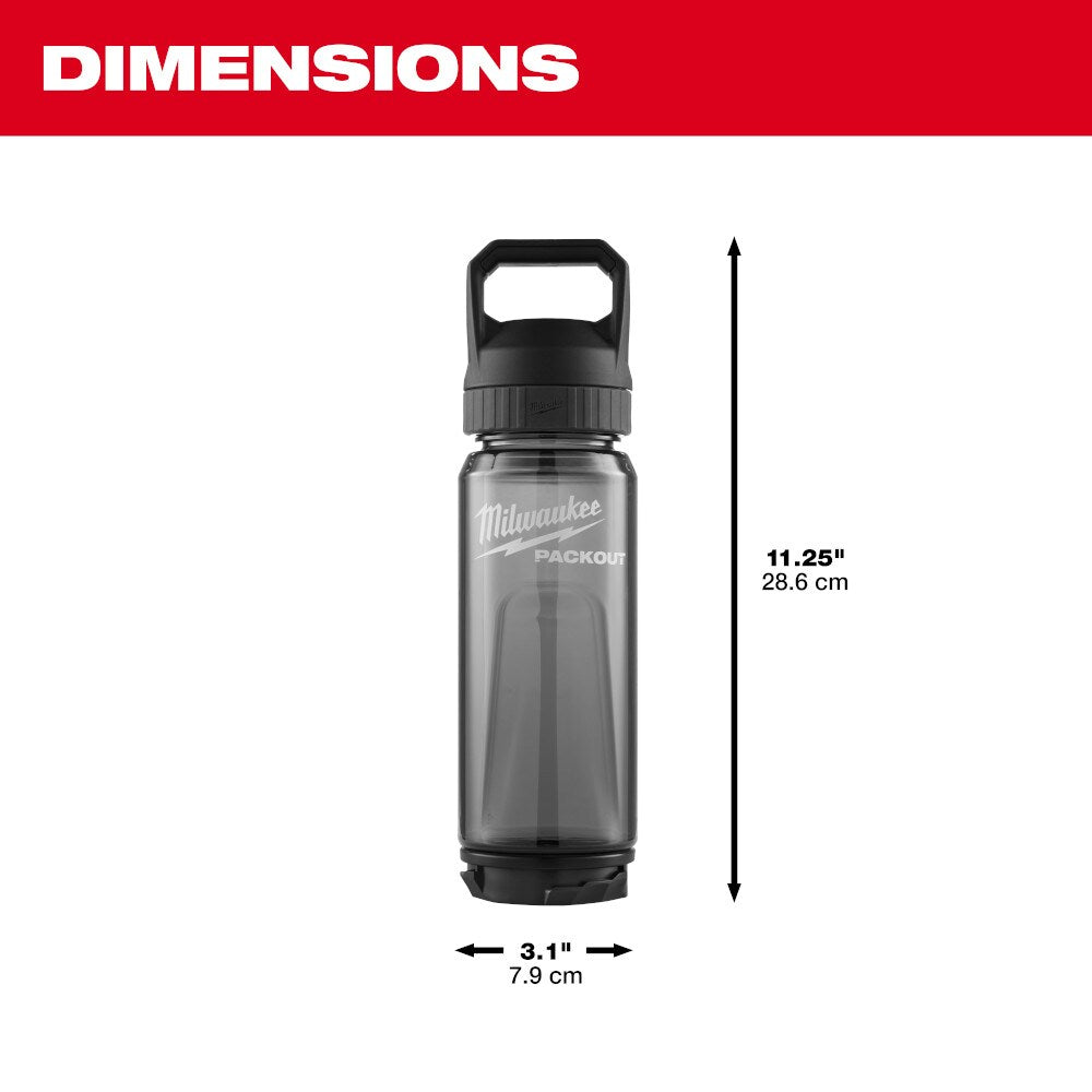 Milwaukee 48-22-8371B Tool PACKOUT Black 25 oz. Plastic Bottle