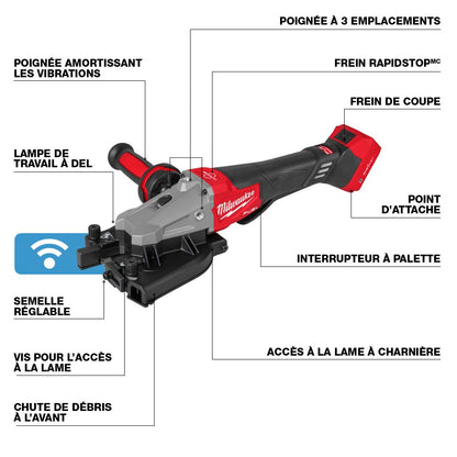 Milwaukee 3675-20 Tool 18-Volt M18 FUEL Lithium-Ion Brushless Cordless 1-1/4 inch Rebar Cutter (Tool-Only)