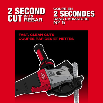 Milwaukee 3675-20 Tool 18-Volt M18 FUEL Lithium-Ion Brushless Cordless 1-1/4 inch Rebar Cutter (Tool-Only)