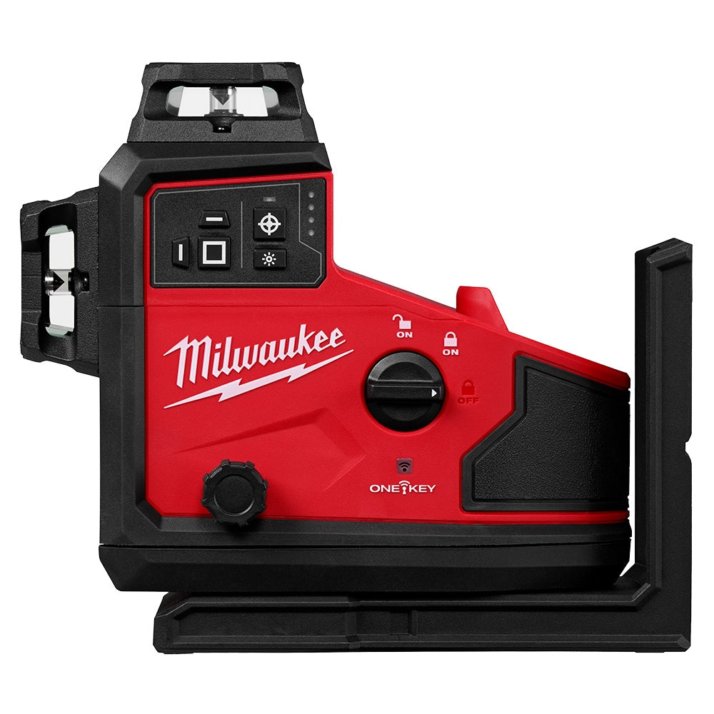 Milwaukee 3642-21 Tool M12 12-Volt Lithium-Ion Green 3-Plane Laser with 4.0Ah Battery, Automatic Alignment and Receiver