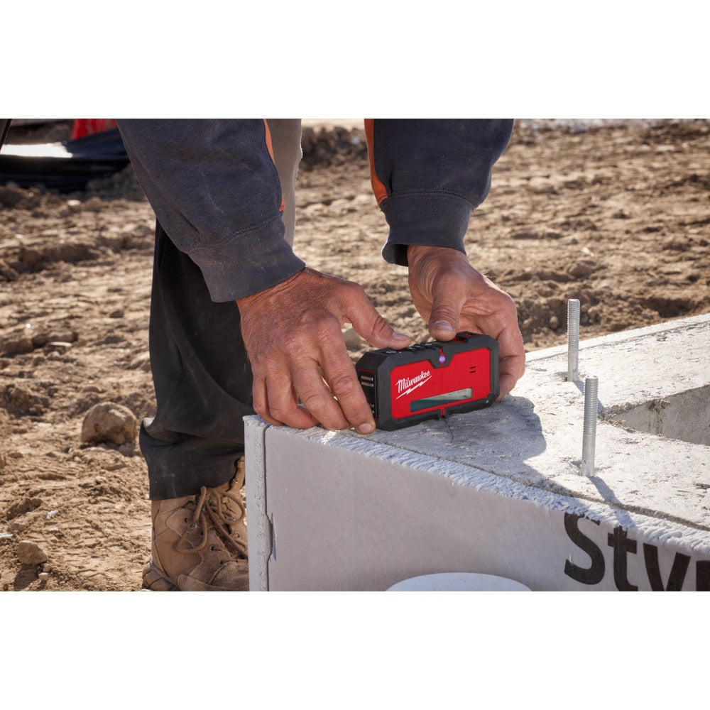 Milwaukee 3642-21 Tool M12 12-Volt Lithium-Ion Green 3-Plane Laser with 4.0Ah Battery, Automatic Alignment and Receiver