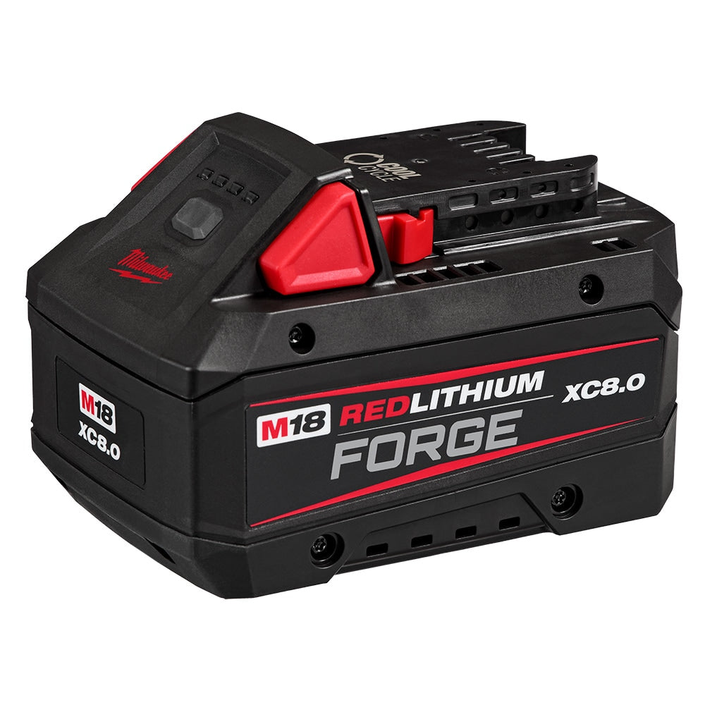 Milwaukee 48-59-1888 Tool M18 18V Li-Ion 8.0 Ah REDLITHIUM FORGE Starter Kit w/ Dual Bay Rapid Charger (2-Pack)