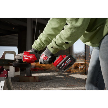 Milwaukee 48-59-1888 Tool M18 18V Li-Ion 8.0 Ah REDLITHIUM FORGE Starter Kit w/ Dual Bay Rapid Charger (2-Pack)