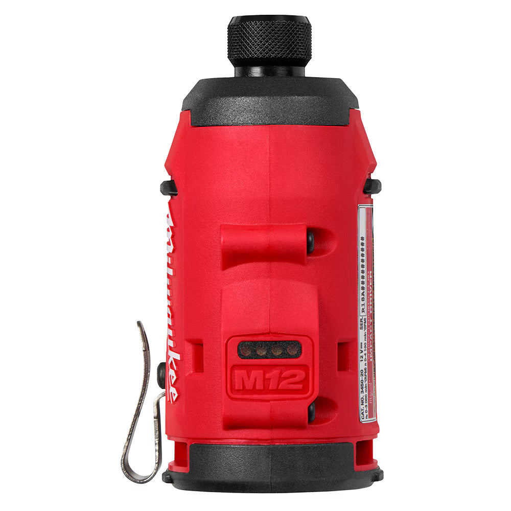 Milwaukee 3450-22 Tool M12 12V Lithium-Ion Brushless Cordless 1/4 in. Impact Driver w/ (2) 2.0 Ah Batteries