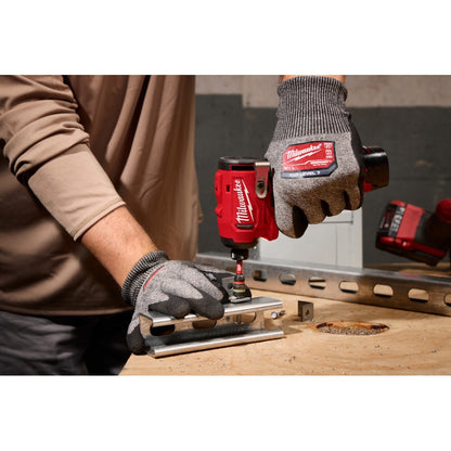 Milwaukee 3450-22 Tool M12 12V Lithium-Ion Brushless Cordless 1/4 in. Impact Driver w/ (2) 2.0 Ah Batteries