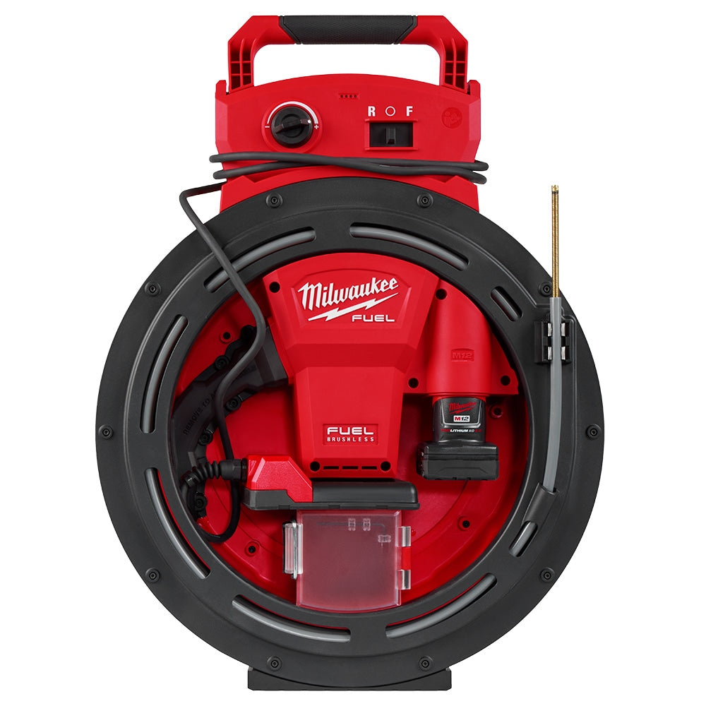 Milwaukee 2519-21 Tool M12 12-Volt Lithium-Ion High Speed Chain Snake for 1-1/4 inch -2 inch Pipes