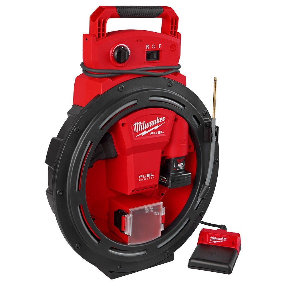 Milwaukee 2519-21 Tool M12 12-Volt Lithium-Ion High Speed Chain Snake for 1-1/4 inch -2 inch Pipes