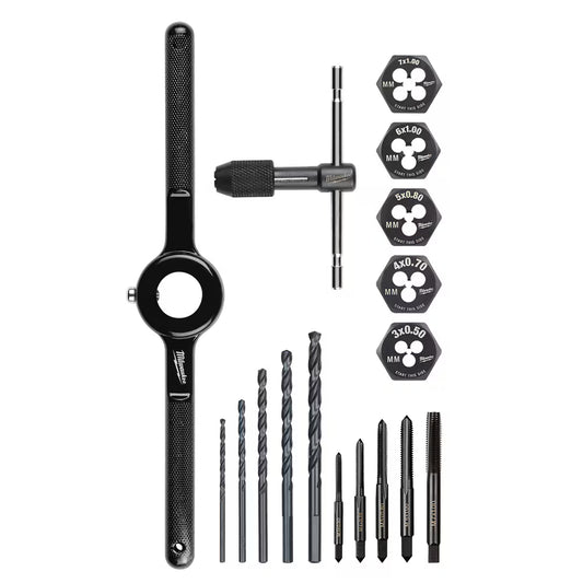 Milwaukee 49-22-5601 Tool Metric Tap and Die Set (17-Piece)