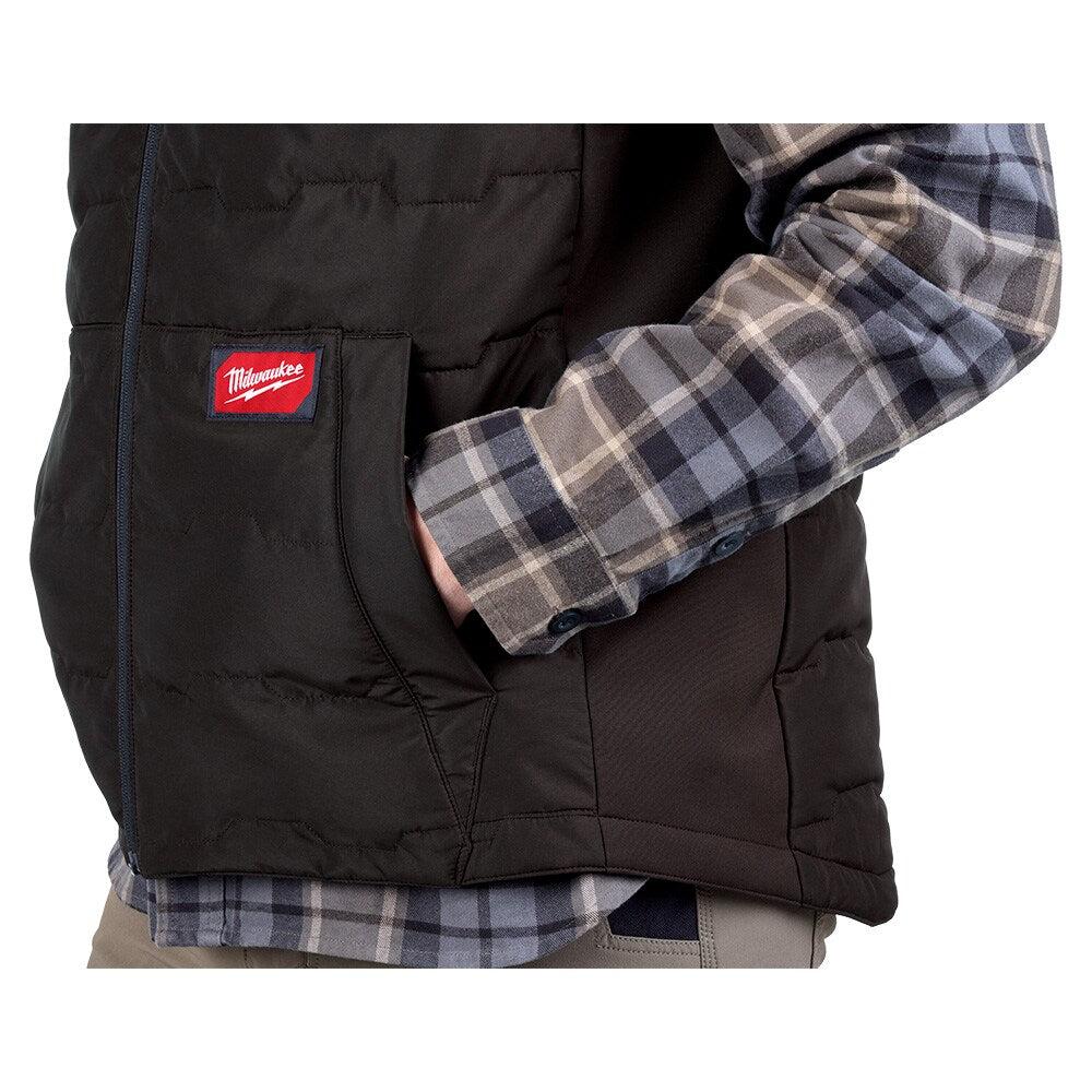 Milwaukee Tool Men's Black FREEFLEX Lightweight Insulated Vest