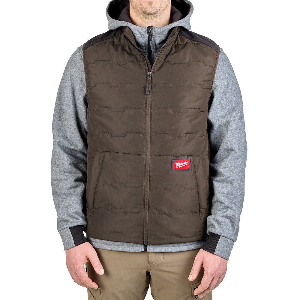 Milwaukee Tool Men's Brown FREEFLEX Lightweight Insulated Vest