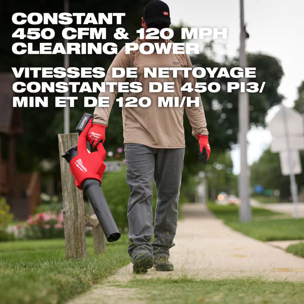 Milwaukee 3044-20 Tool M18 Brushless 120 MPH 450 CFM 18V Li-Ion Cordless Handheld Leaf Blower (Tool-Only)