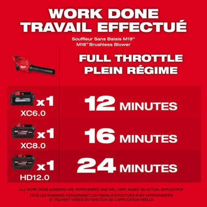 Milwaukee 3044-20 Tool M18 Brushless 120 MPH 450 CFM 18V Li-Ion Cordless Handheld Leaf Blower (Tool-Only)