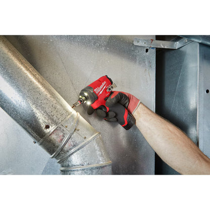 Milwaukee 3453-21 Tool M12 FUEL 12V Li-Ion Brushless 1/4 in. Hex Impact Driver Compact Kit w/ (1) 2.0Ah Battery and Charger