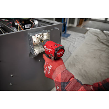 Milwaukee 3453-21 Tool M12 FUEL 12V Li-Ion Brushless 1/4 in. Hex Impact Driver Compact Kit w/ (1) 2.0Ah Battery and Charger
