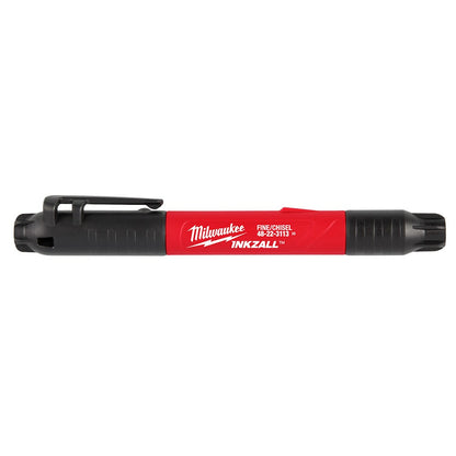 Milwaukee 48-22-3113 Tool INKZALL Double Sided Black Jobsite Marker - Fine Point & Chisel Tip