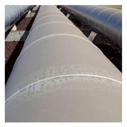 Renwrap Black Pipeline Wrap Tape on Large Industrial Pipes