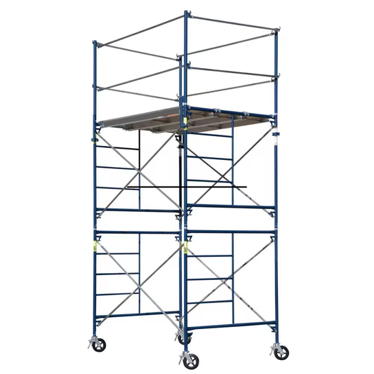 2-Story Rolling Scaffold Tower, Size 10 ft. x 5 ft. x 7 ft.