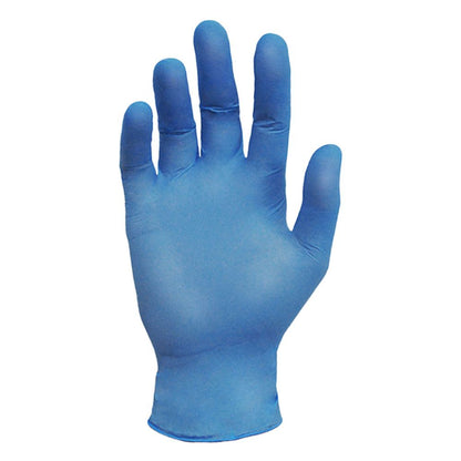 Ronco Blurite blue nitrile disposable examination glove powder free latex free single glove view
