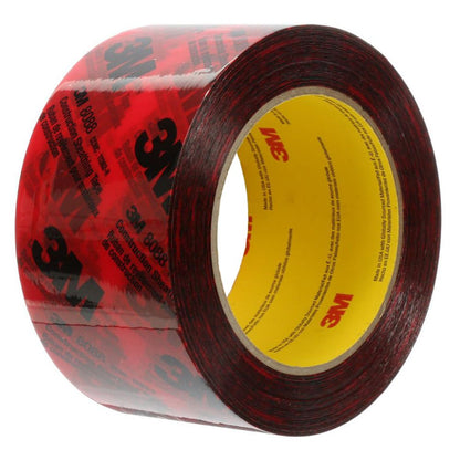 Single roll of heavy-duty 9MIL clear Scapa polyethylene tape with a branded red and white core, designed for UV-resistant splicing and surface protection.