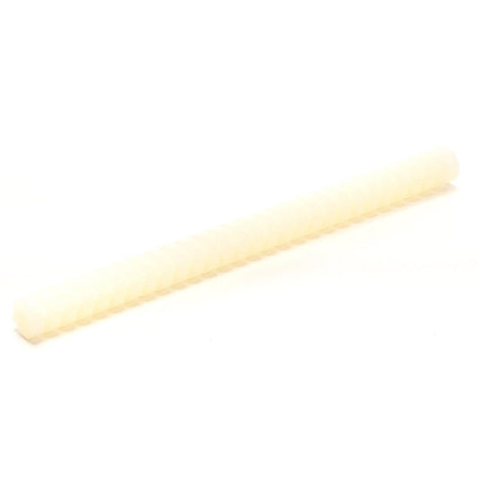 3M Scotch-Weld Hot Melt Adhesive 3762LM TCQ light amber low-melt glue stick, 5/8 inch by 8 inch, on a plain white background.