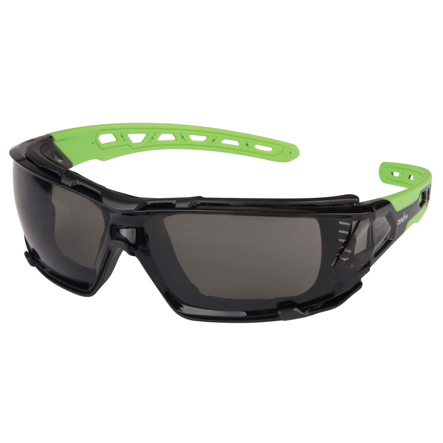 afety Glasses with Foam Gasket, Grey/Smoke Lens, Anti-Scratch, ANSI Z87+/Meets/Exceeds