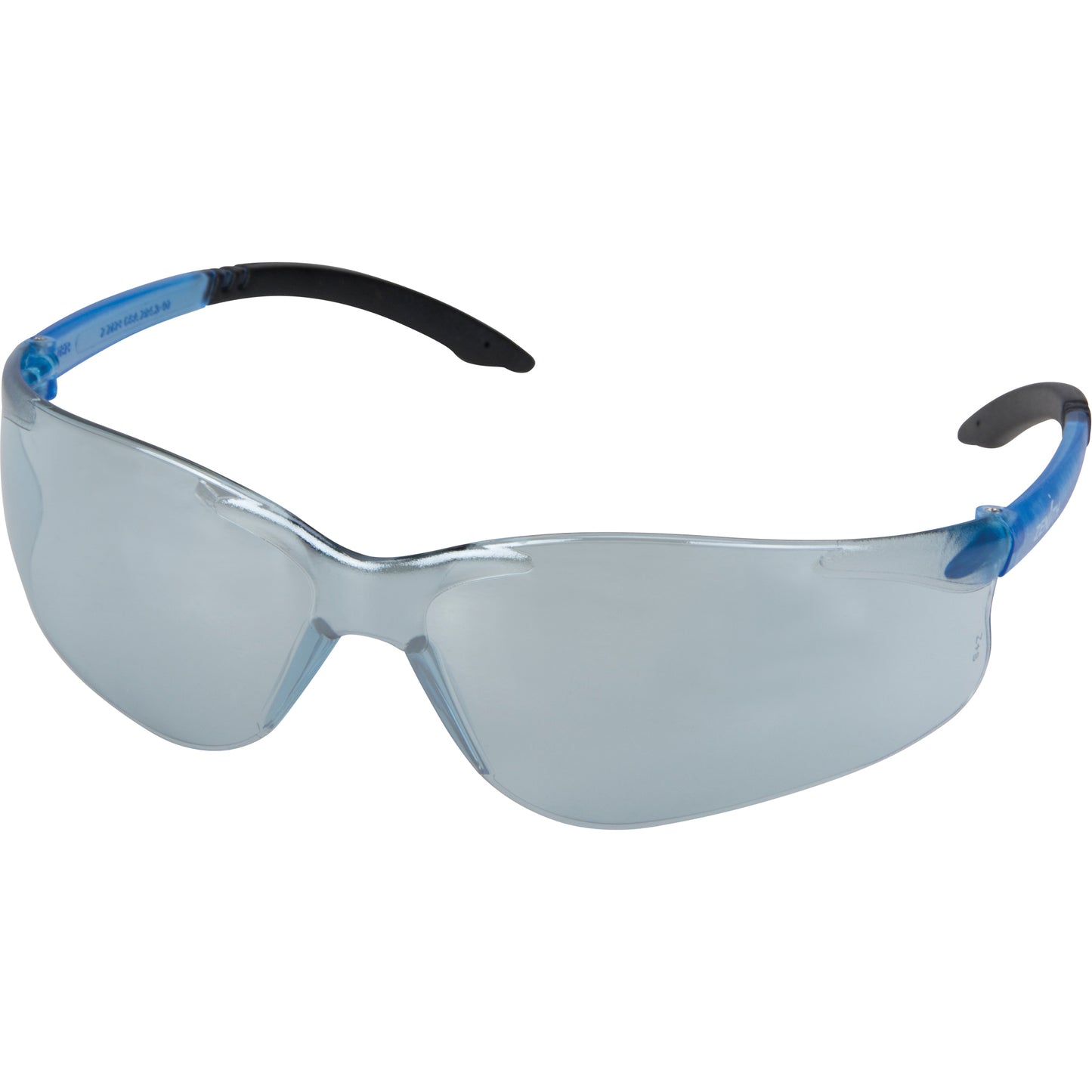 Safety Glasses, Blue/Indoor/Outdoor Mirror Lens, Anti-Scratch, ANSI Z87+/Meets/Exceeds CSA Z94.3