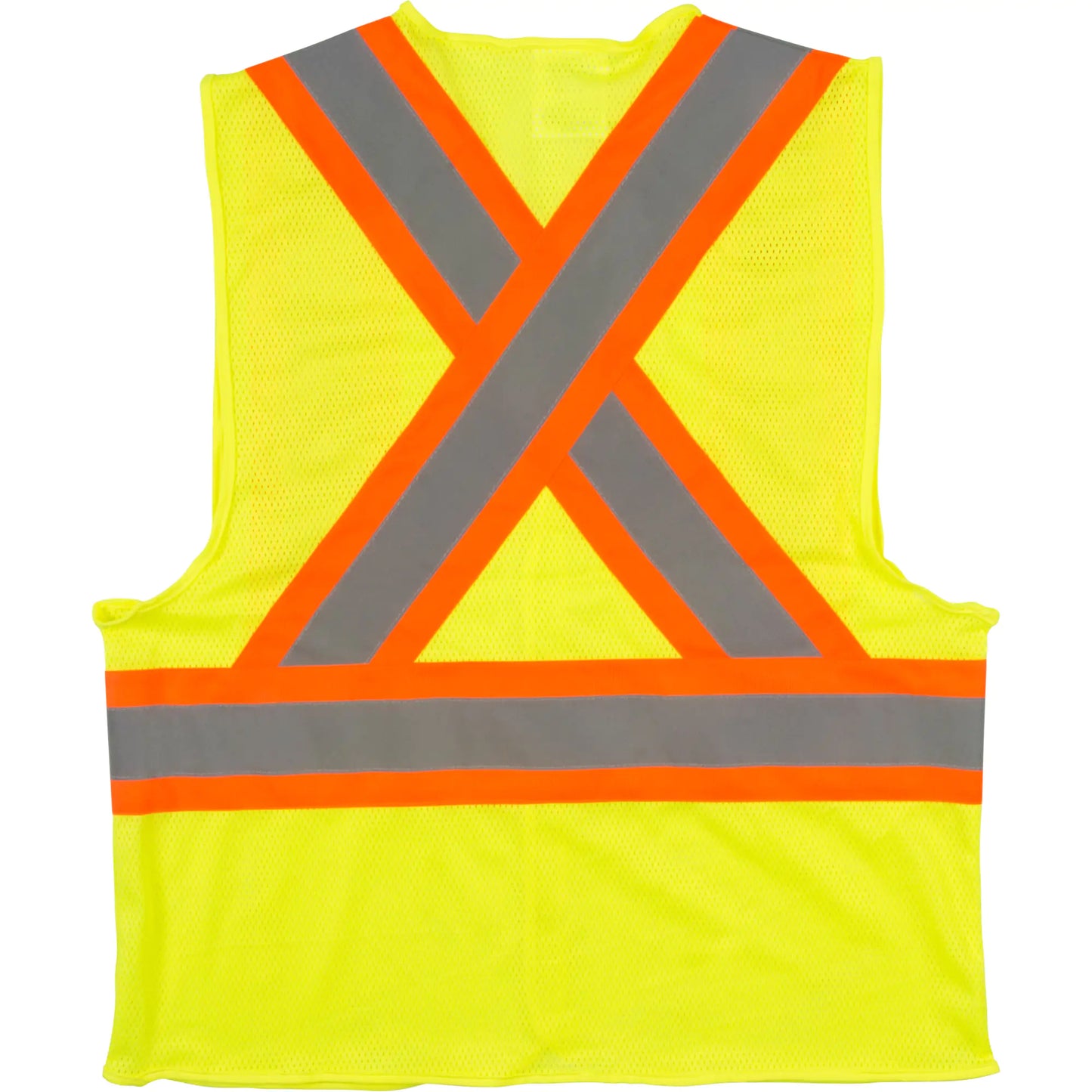 Traffic Safety Vest – High Visibility Lime-Yellow, Medium, CSA Z96 Class 2 Level 2, Machine Washable