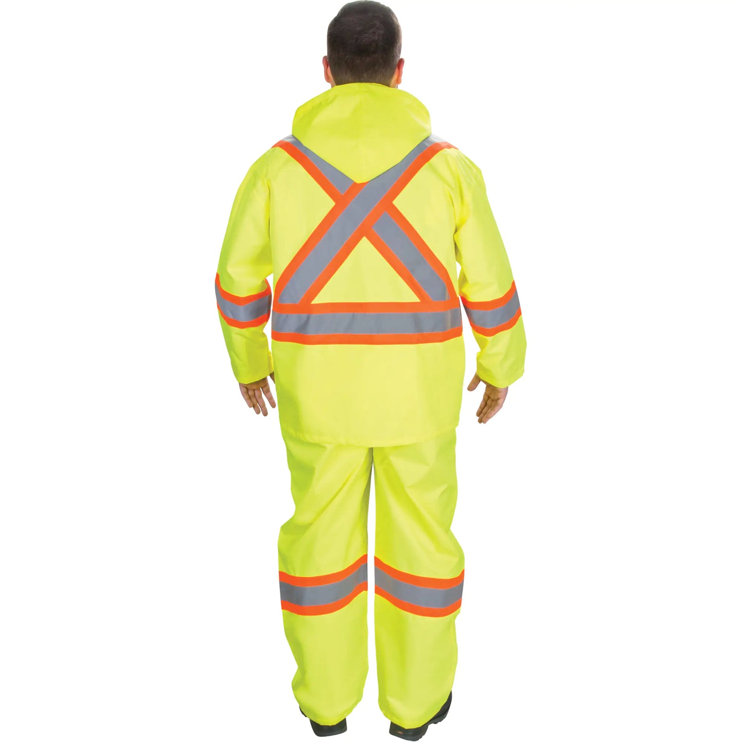 RZ1000 Rain Suit, Polyester, Small, High Visibility Lime-Yellow