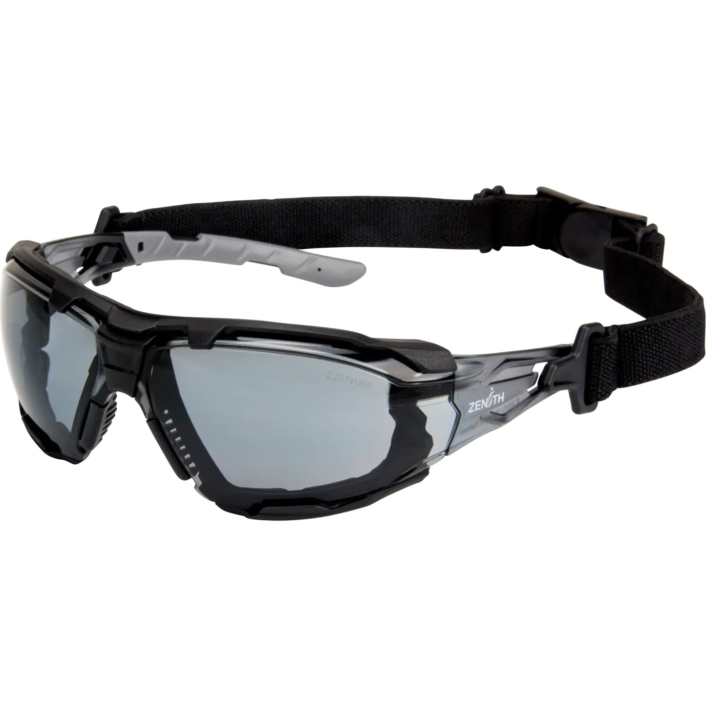 Safety Glasses with Foam Gasket – Grey/Smoke Lens, Anti-Scratch