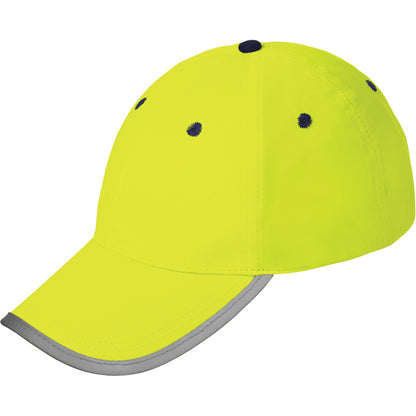 igh Visibility Ball Cap – Orange, One Size, Silver Reflective Binding, Adjustable Hook and Loop Closure
