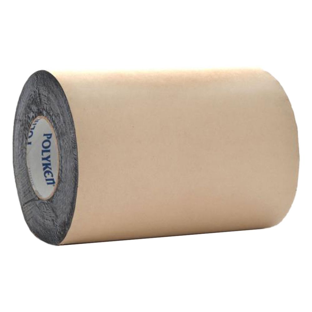 A single 4-inch wide roll of Shadowlastic Plus roof flashing tape with a 35mil thickness and black/white printed Polyken branding