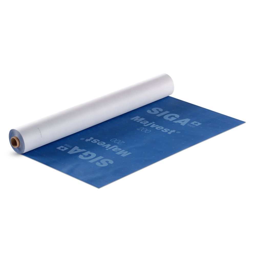 SIGA Majvest 200 Blue Air & Water Resistive Barrier Membrane Unrolled Roll