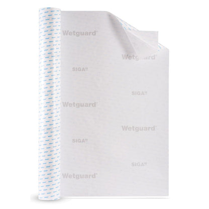 SIGA Wetguard 200 SA Transparent Self-Adhered Membrane Roll Unrolled 61in x 164ft