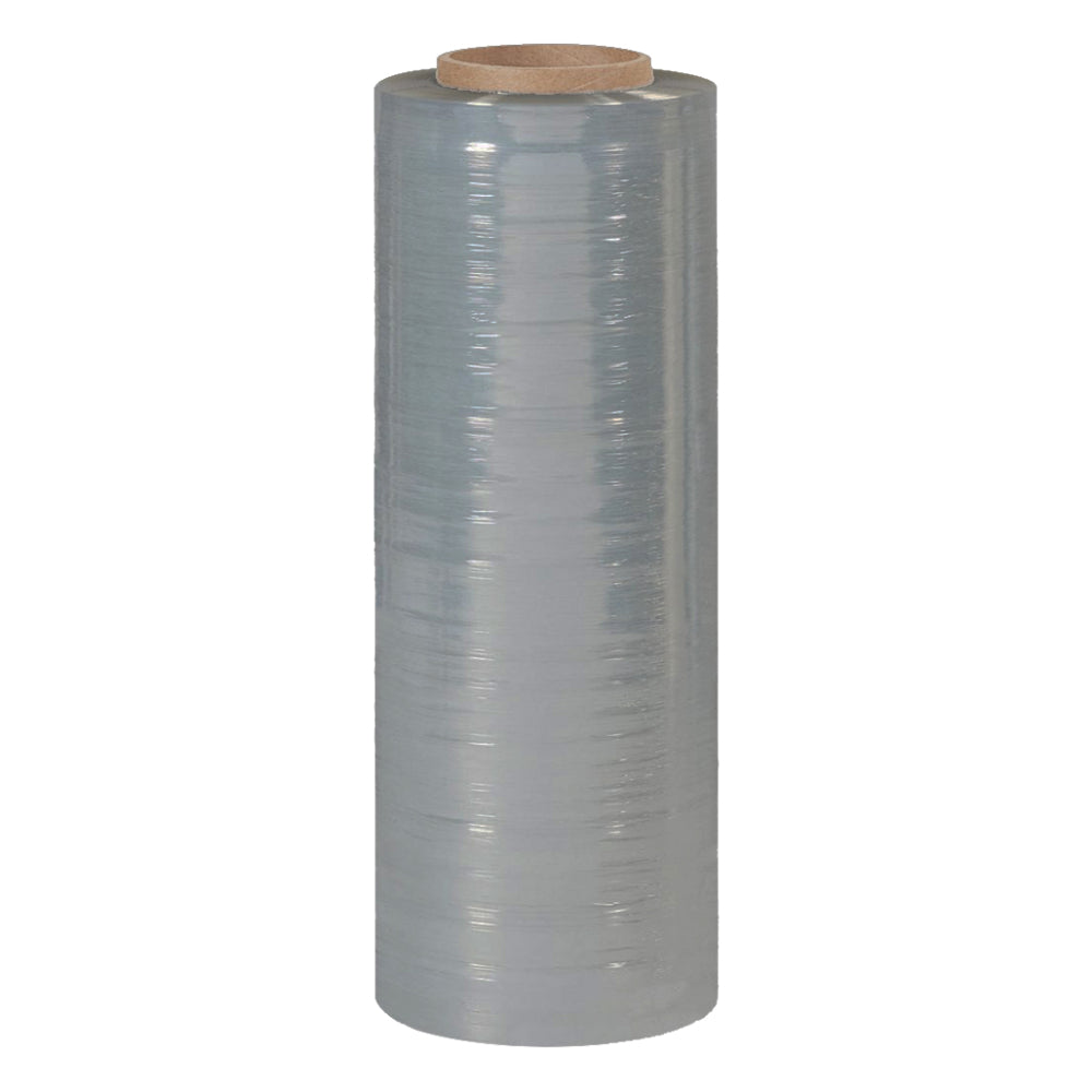 Sigma Stretch Film Endure clear blown hand stretch film roll, 18in x 1500ft, 0.80 mil