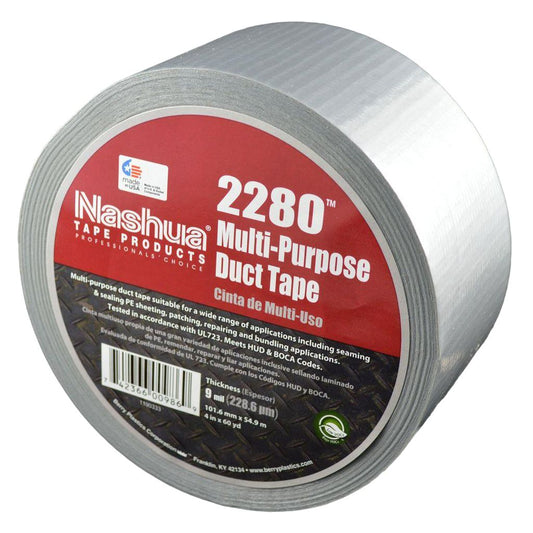 silver heavy duty duct tape roll  for high-strength adhesive repairs.