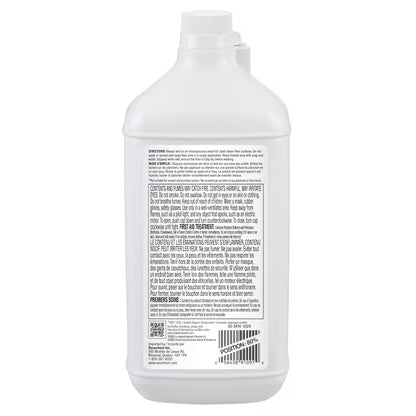 Back label of Solvable Mineral Spirits Substitute showing usage directions and safety warnings