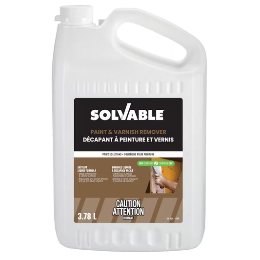 Solvable Paint & Varnish Remover 3.78L bottle
