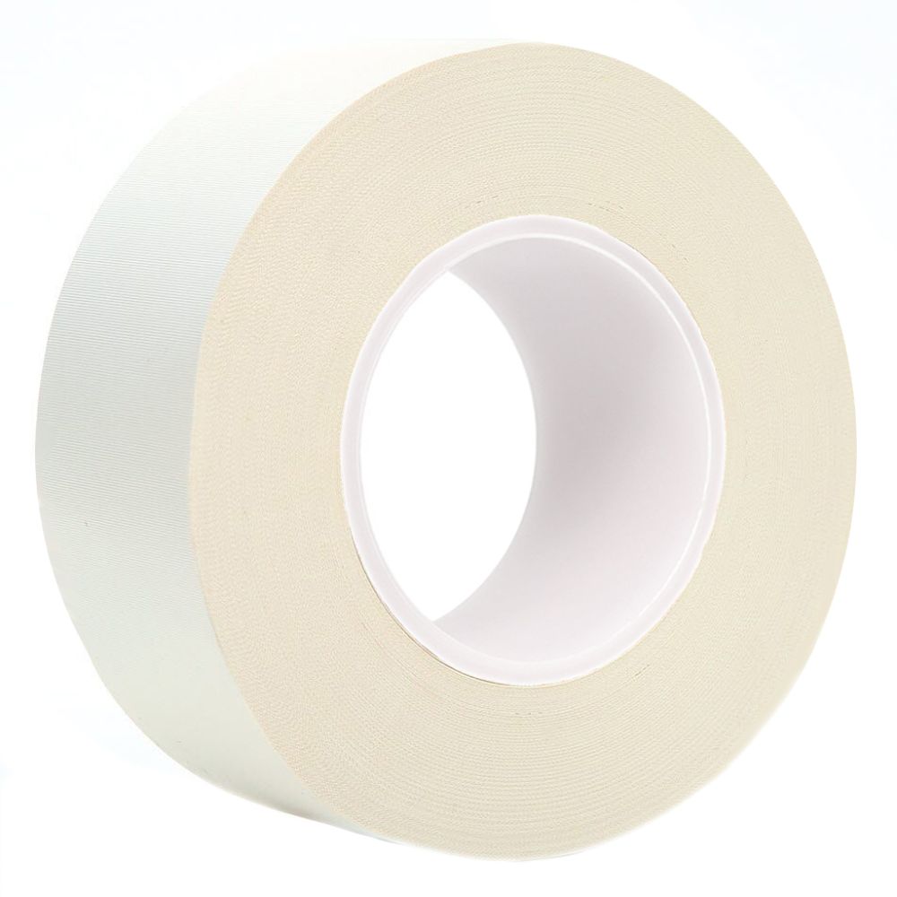 White UHMW polyethylene pressure sensitive elastomeric tape DW403 on a white background
