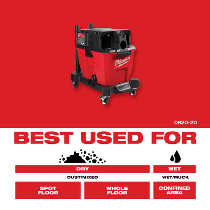 Milwaukee 0920-20 M18 FUEL Cordless Dual-Battery 9 Gal Brushless Wet/Dry Vacuum (Tool Only)