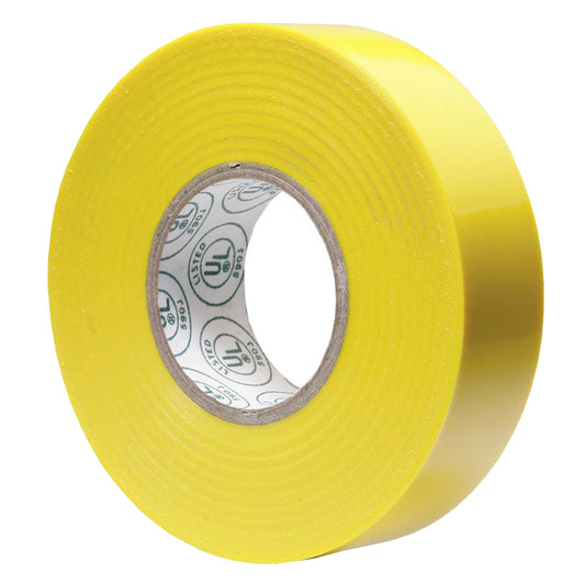 Yellow Electrical Tape UL Listed 18mm x 20m 7 Mil PVC Insulating Tape